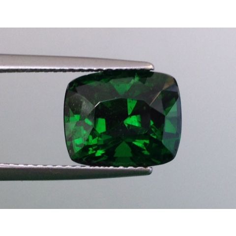 Natural Tsavorite dark green color cushion shape 5.91 carats / video
