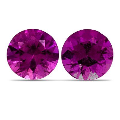 Natural Heated Purple Sapphire Matching Pair 1.91 carats 
