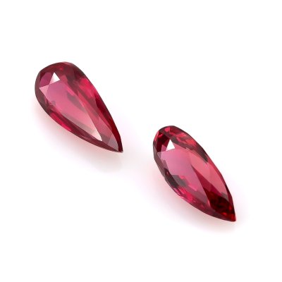 Natural Unheated Ruby Pair 2.04 carats with GIA Report 