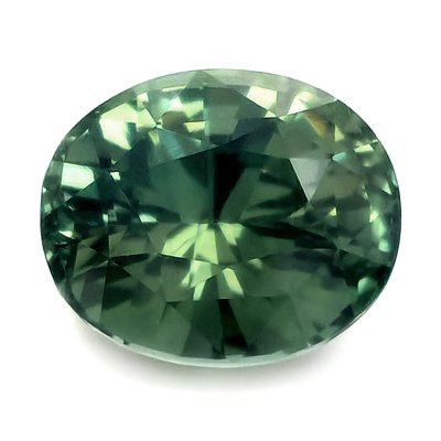 Natural Unheated Yellowish Green Sapphire 3.03 carats with GIA Report