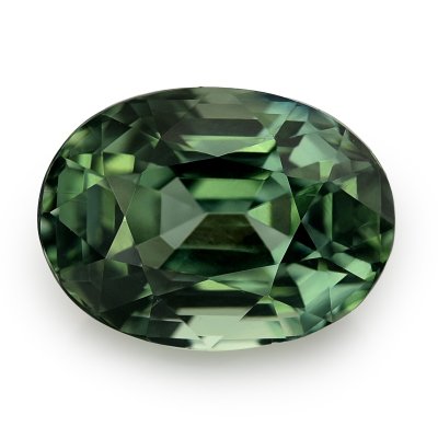 Natural Blue Green Sapphire 3.06 carats with GIA Report 