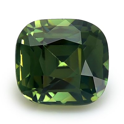 Natural Unheated Teal Green Sapphire 3.09 carats 