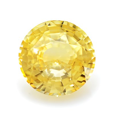 Natural Heated Yellow Sapphire 3.54 carats with GIA Report
