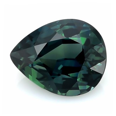 Natural Heated Teal Green-Blue Sapphire 4.24 carats 