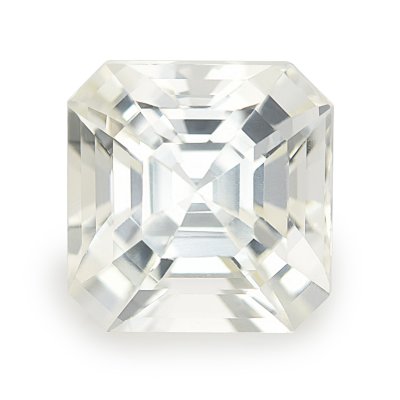 Natural Unheated White Sapphire 4.60 carats with GIA Report