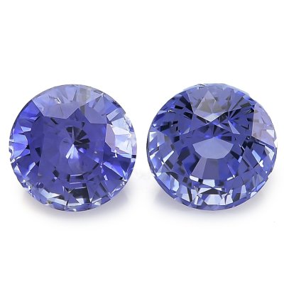 Natural Blue Sapphire Matching Pair 4.82 carats with GIA Report