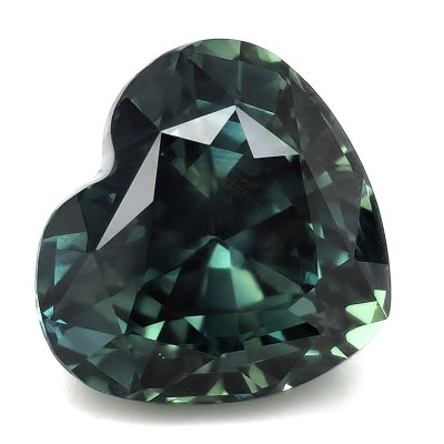 Natural Heated Teal Green-Blue Sapphire 5.51 carats 