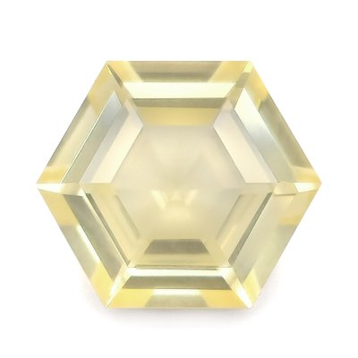 Natural Heated Hexagonal Yellow Sapphire 5.76 carats with GIA Report